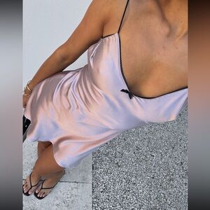 White Fox mini dress bronze NWT